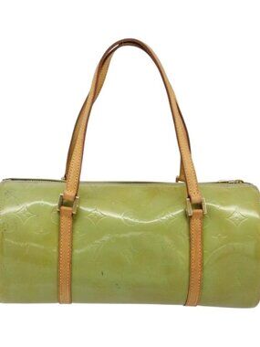 LOUIS VUITTON Monogram Vernis Bedford Hand Bag Baby Blue M91007 LV Auth 184613
